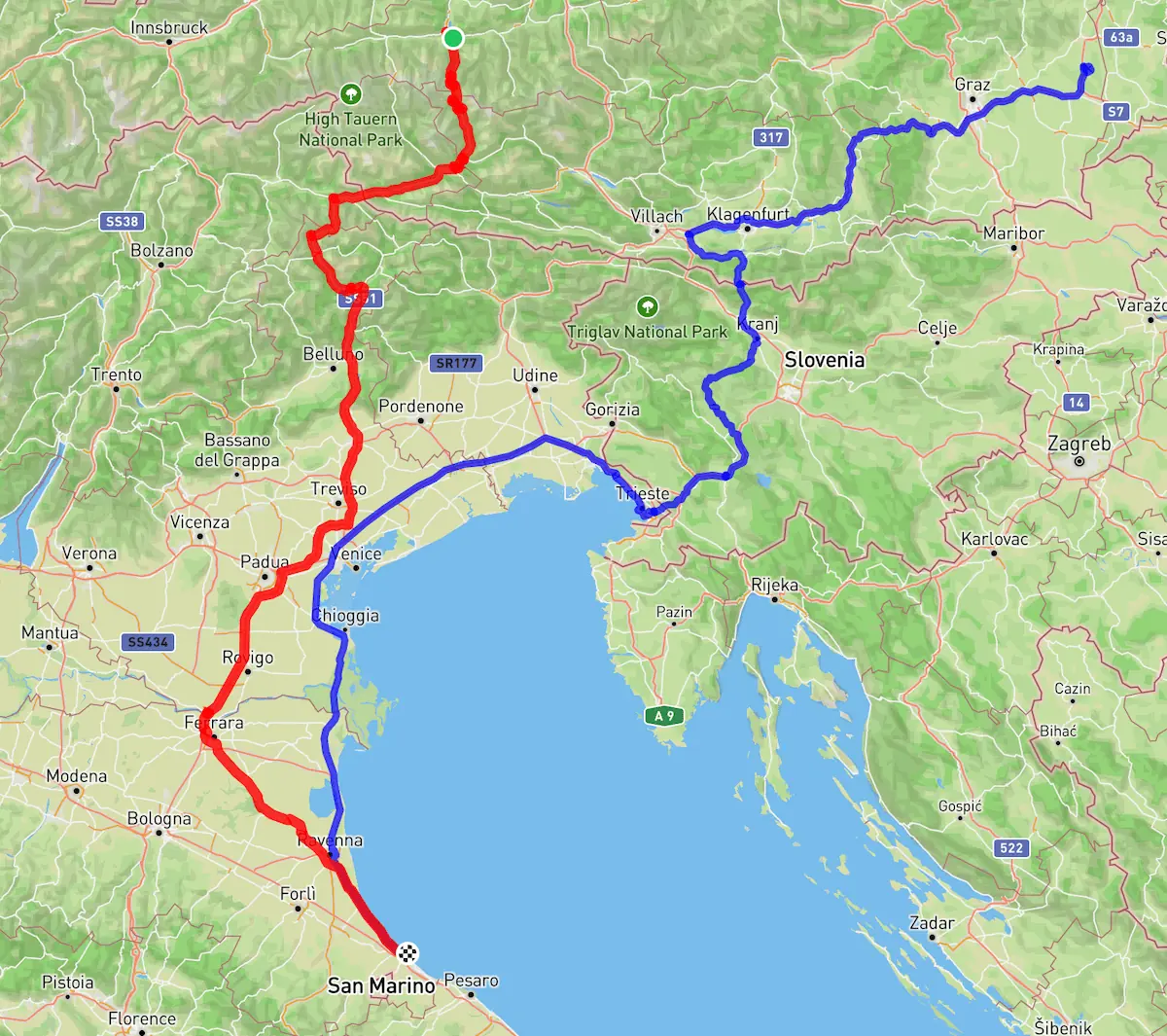 Grand Tour di San Marino - mapDE